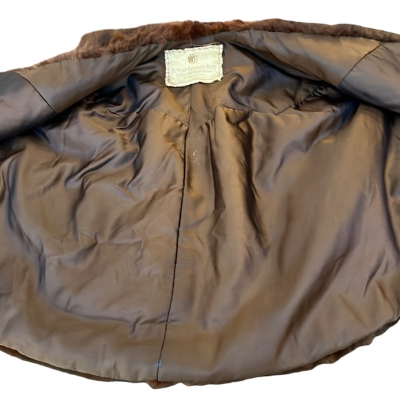 Dunlap Clothes Shop Cincinnati Vintage Mahogany Mink Fur Stole Medium Large - Picture 8 of 14